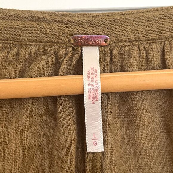 Free People Army Green Tunic | Size Large - Picture 4 of 10